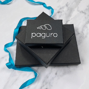 Ocean Eco-friendly Recycled Wood Gold Earrings from Paguro Upcycle