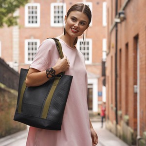 Rika Spacious Inner Tube Vegan Tote Bag (3 Colours Available) from Paguro Upcycle