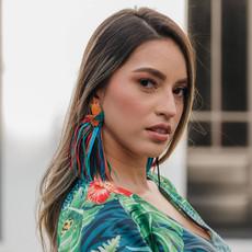 Rooster Totumo Earrings – Handcrafted Statement Jewellery via Paguro Upcycle