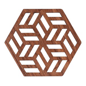 Zeta Upcycled Teak Wood Coasters - Set of 2 or 4 from Paguro Upcycle