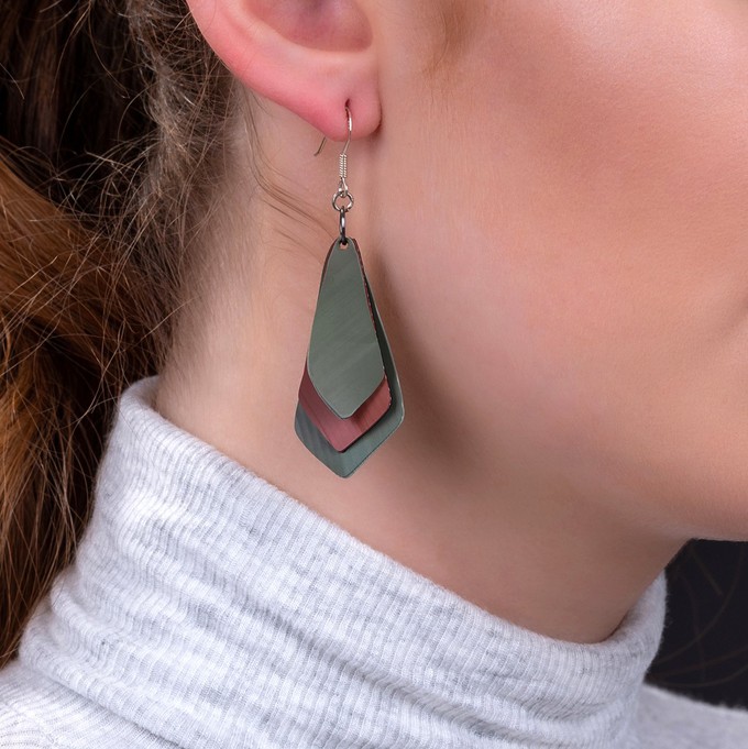 Lantern Eco Friendly Rubber Earrings from Paguro Upcycle