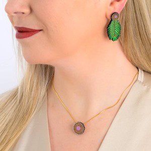 Mimosa Detachable Reclaimed Wood Earrings from Paguro Upcycle
