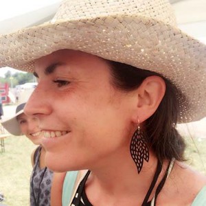 Sunburst Recycled Rubber Earrings from Paguro Upcycle