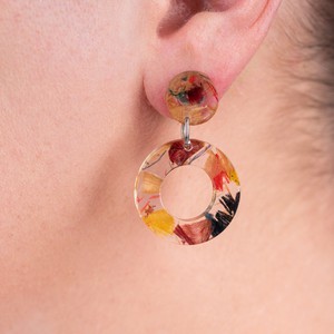 Donatello Urban Statement Resin Earrings from Paguro Upcycle
