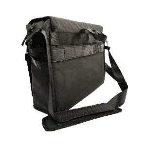 Nomad Voyager Recycled Rubber & Army Canvas Vegan Messenger Bag from Paguro Upcycle