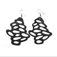 Pebble Recycled Rubber Earrings via Paguro Upcycle