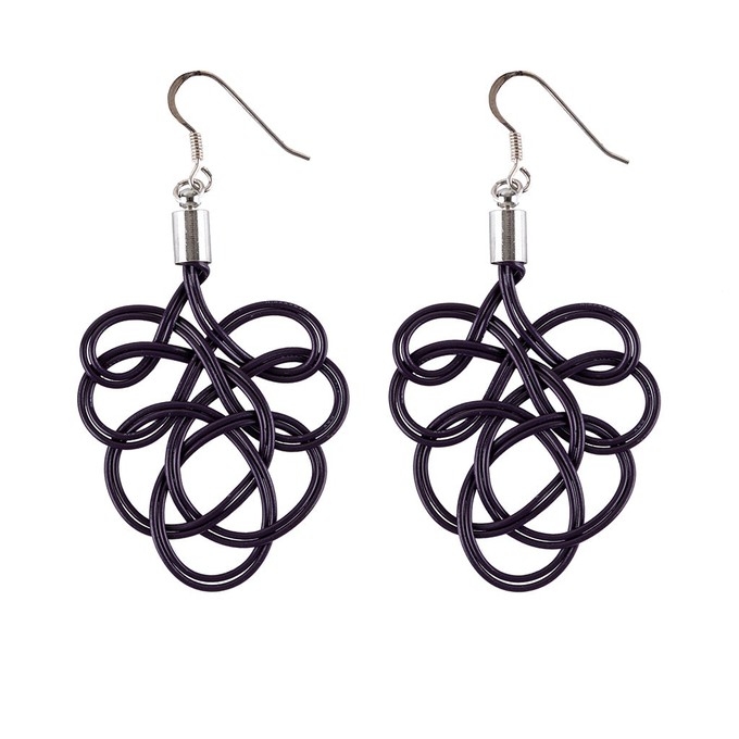 Flamenco Upcycled Electrical Wire Earrings (5 Colours Available) from Paguro Upcycle