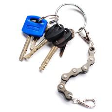 Recycled Bike Chain Vegan Keyring via Paguro Upcycle