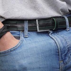 Recycled Bicycle Inner Tube Vegan Belt from Paguro Upcycle