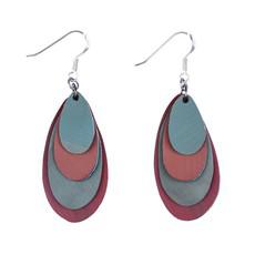 Raindrop Recycled Rubber Earrings from Paguro Upcycle