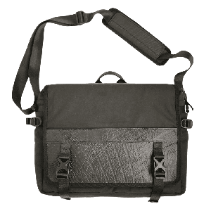 Nomad Voyager Recycled Rubber & Army Canvas Vegan Messenger Bag from Paguro Upcycle
