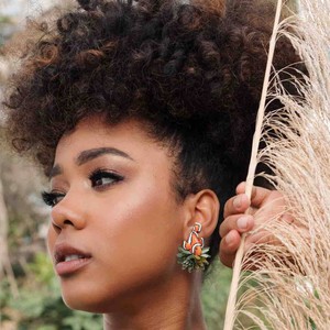 Clown Fish Statement Earrings – Handcrafted Sustainable Totumo Jewellery from Paguro Upcycle