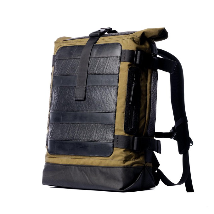 Project Cece Water Resistant Roll Top Vegan Backpack
