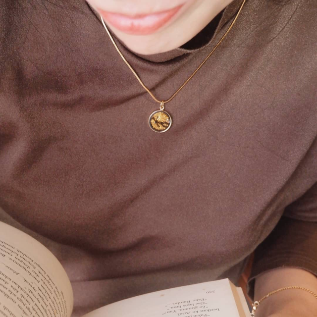 Pisces Zodiac Sign Sustainable Necklace from Paguro Upcycle