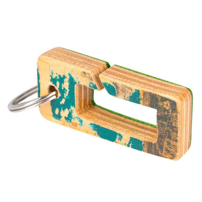 DeckLoop Recycled Skateboard Belt-Hook Keyring from Paguro Upcycle