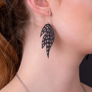 Sunburst Recycled Rubber Earrings from Paguro Upcycle