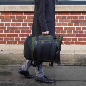 Water Resistant Roll Top Vegan Backpack from Paguro Upcycle