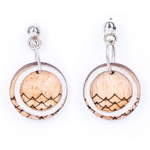 Beach Eco-friendly Recycled Wood Earrings from Paguro Upcycle