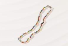 Slim Glass Beads Necklace "Murano" via PEARLS OF AFRICA