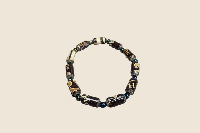 Bracelet made of cylindrical paper beads "Kribi" from PEARLS OF AFRICA
