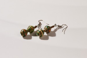 Earrings with two paper beads "Happy Africa" from PEARLS OF AFRICA