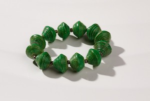 Bracelet with big paper beads "Mara" from PEARLS OF AFRICA