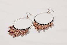 Creole earrings with paper pearls "Happy Madiba" via PEARLS OF AFRICA