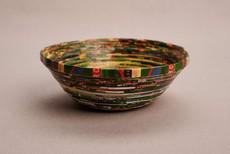 Medium-sized decorative bowl made of "Kitgum" recycled paper via PEARLS OF AFRICA