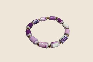 Bracelet made of cylindrical paper beads "Kribi" from PEARLS OF AFRICA