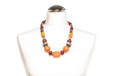 African glass bead necklace "Casablanca" via PEARLS OF AFRICA