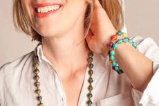 Jewelry set chic & simple: necklace Saint Tropez with bracelet Africa 1 Row via PEARLS OF AFRICA