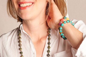 Jewelry set chic & simple: necklace Saint Tropez with bracelet Africa 1 Row from PEARLS OF AFRICA