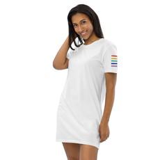 Rainbow Sleeve T-Shirt Dress via Pitod