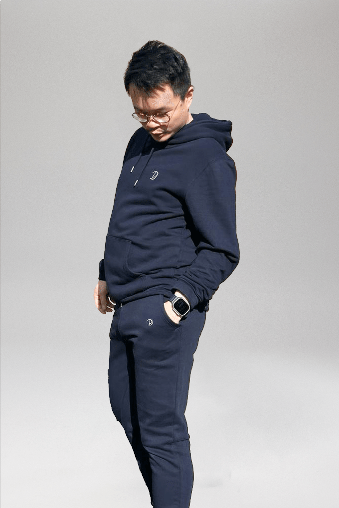Navy Hoodie + Jogger from Pitod