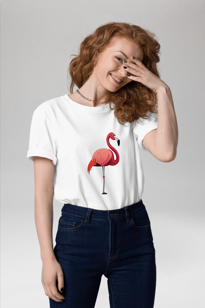 Flamingo T-Shirt Unisex from Pitod
