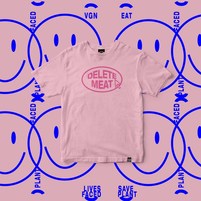 Delete Meat - Royal Blue T-Shirt from Plant Faced Clothing