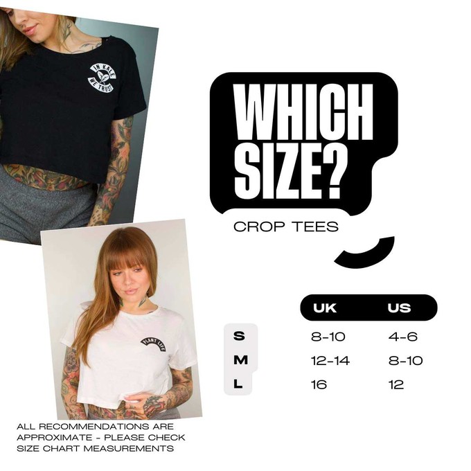 In Kale We Trust - White Crop Top from Plant Faced Clothing