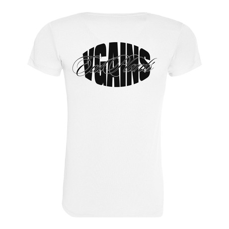 VGAINS Recycled Cool Training Tee Womens - White from Plant Faced Clothing