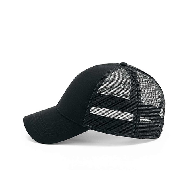 Plant Faced Trucker Cap - Black Out - ORGANIC from Plant Faced Clothing