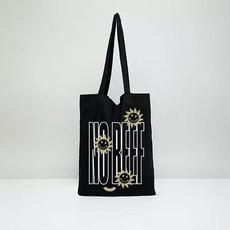 No Beef Recycled Tote Bag - Black from Plant Faced Clothing