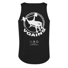 VGAINS Emblem Organic Training Vest - Black via Plant Faced Clothing