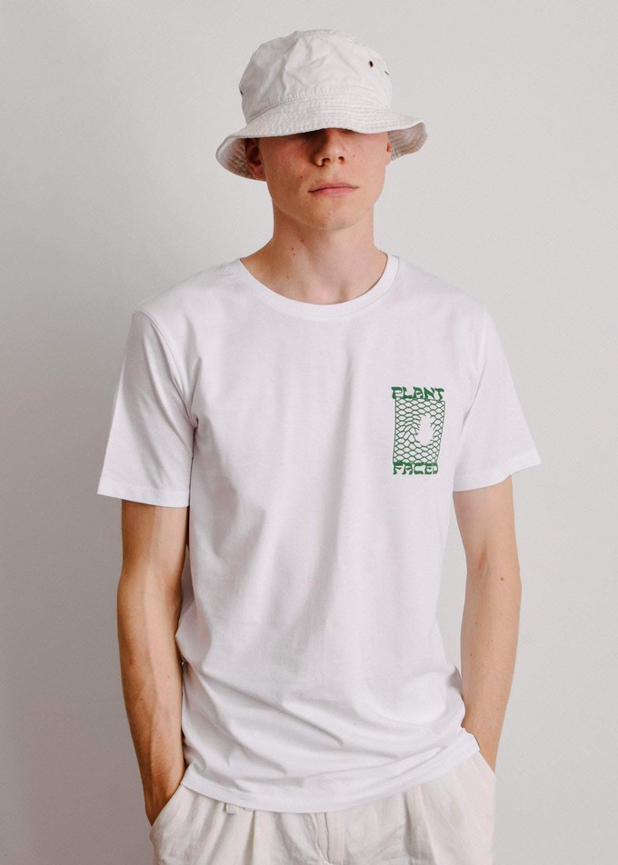 Make The Connection Double Tee - White from Plant Faced Clothing