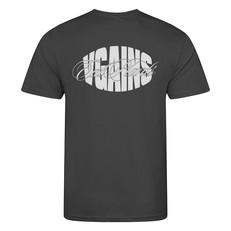 VGAINS Recycled Cool Training Tee Mens - Charcoal via Plant Faced Clothing
