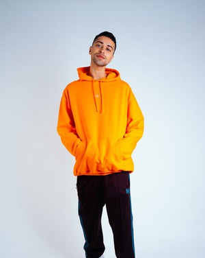 The Classics Hoodie - Embroidered Logo - Alarm Orange from Plant Faced Clothing
