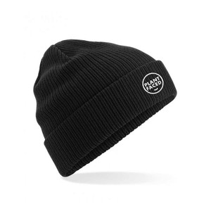 Plant Faced Organic Beanie - Fisherman Black from Plant Faced Clothing