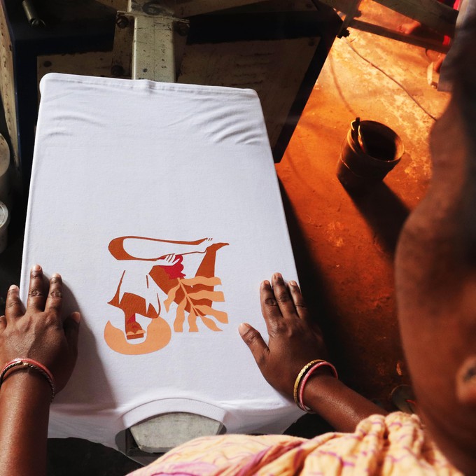 Maya Printed Organic Cotton T-shirt from Project Três
