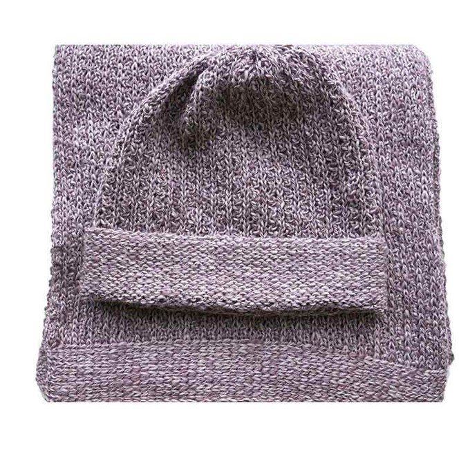 Scarf and Hat Seashell - Men's Winter Scarf Alpaca Wool from Quetzal Artisan
