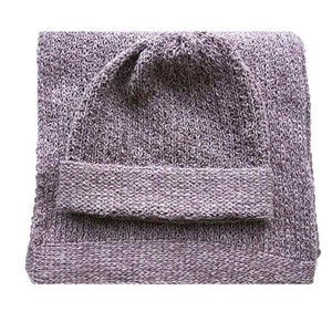 Scarf and Hat Seashell - Men's Winter Scarf Alpaca Wool from Quetzal Artisan