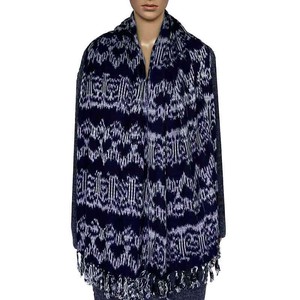 Blue Indigo Forest Shawl | Tie Dyed Eco-Friendly Scarf from Quetzal Artisan