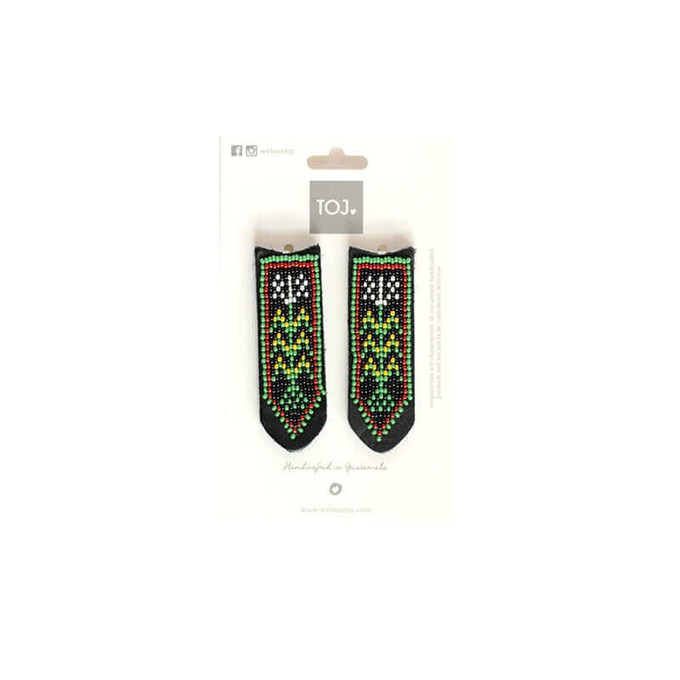 Sandals Jade Green - Beads Accessory - Lace Up - Fairtrade from Quetzal Artisan